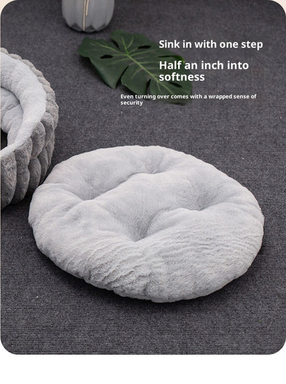 Lumopets Pet Calming Bed | Rabbit Plush Nest for Dogs and Cats