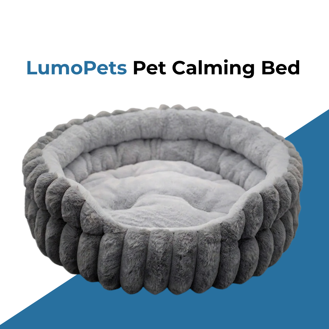 Lumopets Pet Calming Bed | Rabbit Plush Nest for Dogs and Cats