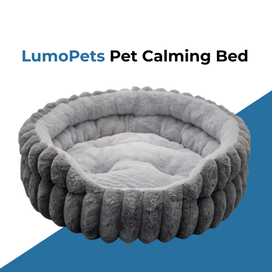Lumopets Pet Calming Bed | Rabbit Plush Nest for Dogs and Cats