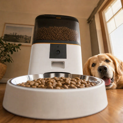 Smart Pet Feeder with 1080P HD Camera — Feed, Watch & Talk to Your Pet from Anywhere