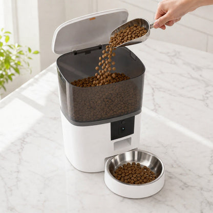 Smart Pet Feeder with 1080P HD Camera — Feed, Watch & Talk to Your Pet from Anywhere