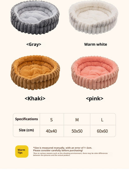 Lumopets Pet Calming Bed | Rabbit Plush Nest for Dogs and Cats