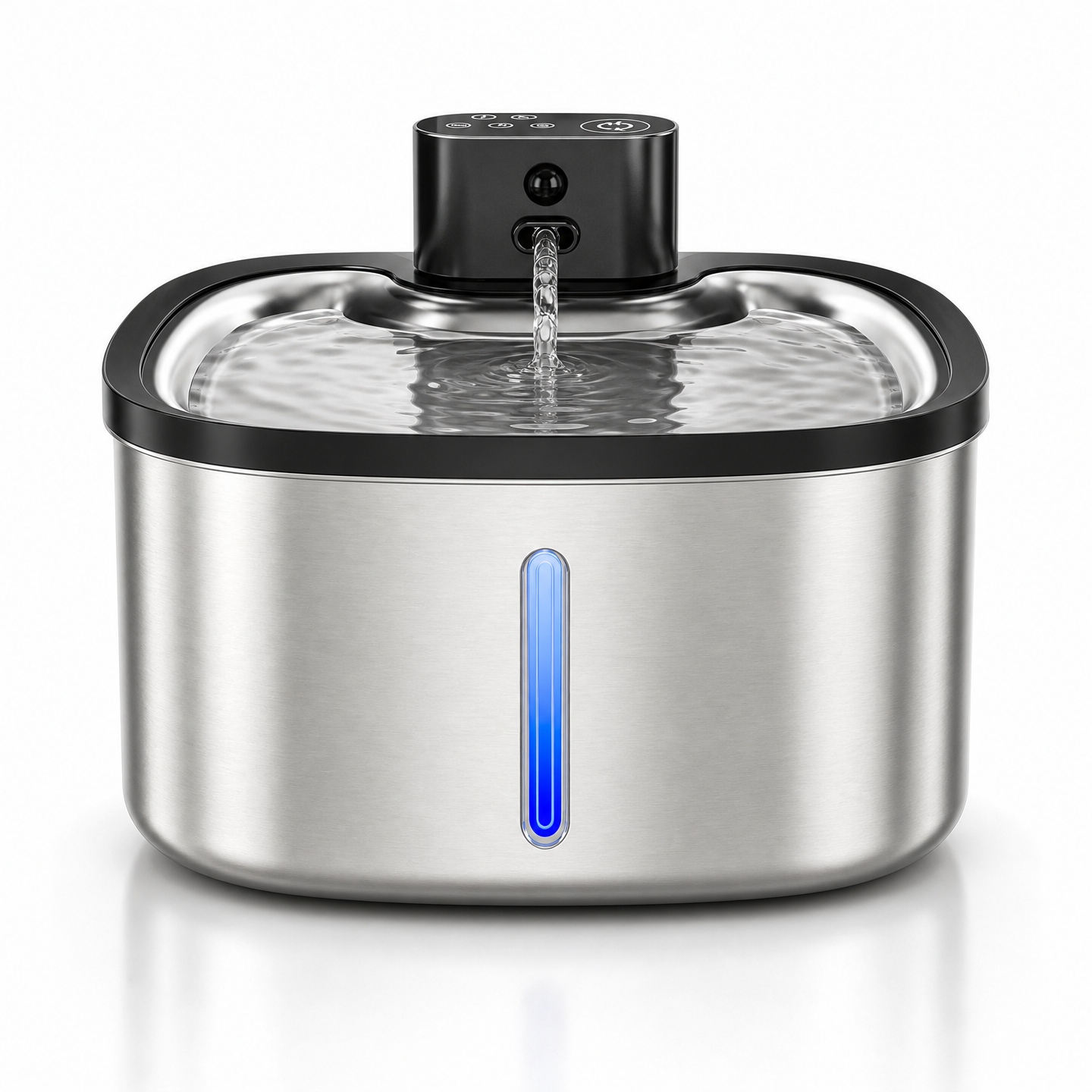 Wireless Smart Pet Water Fountain — 3.5L Stainless Steel with IR Sensor