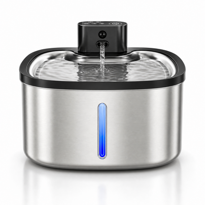 Wireless Smart Pet Water Fountain — 3.5L Stainless Steel with IR Sensor