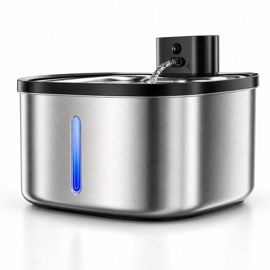 Wireless Smart Pet Water Fountain — 3.5L Stainless Steel with IR Sensor