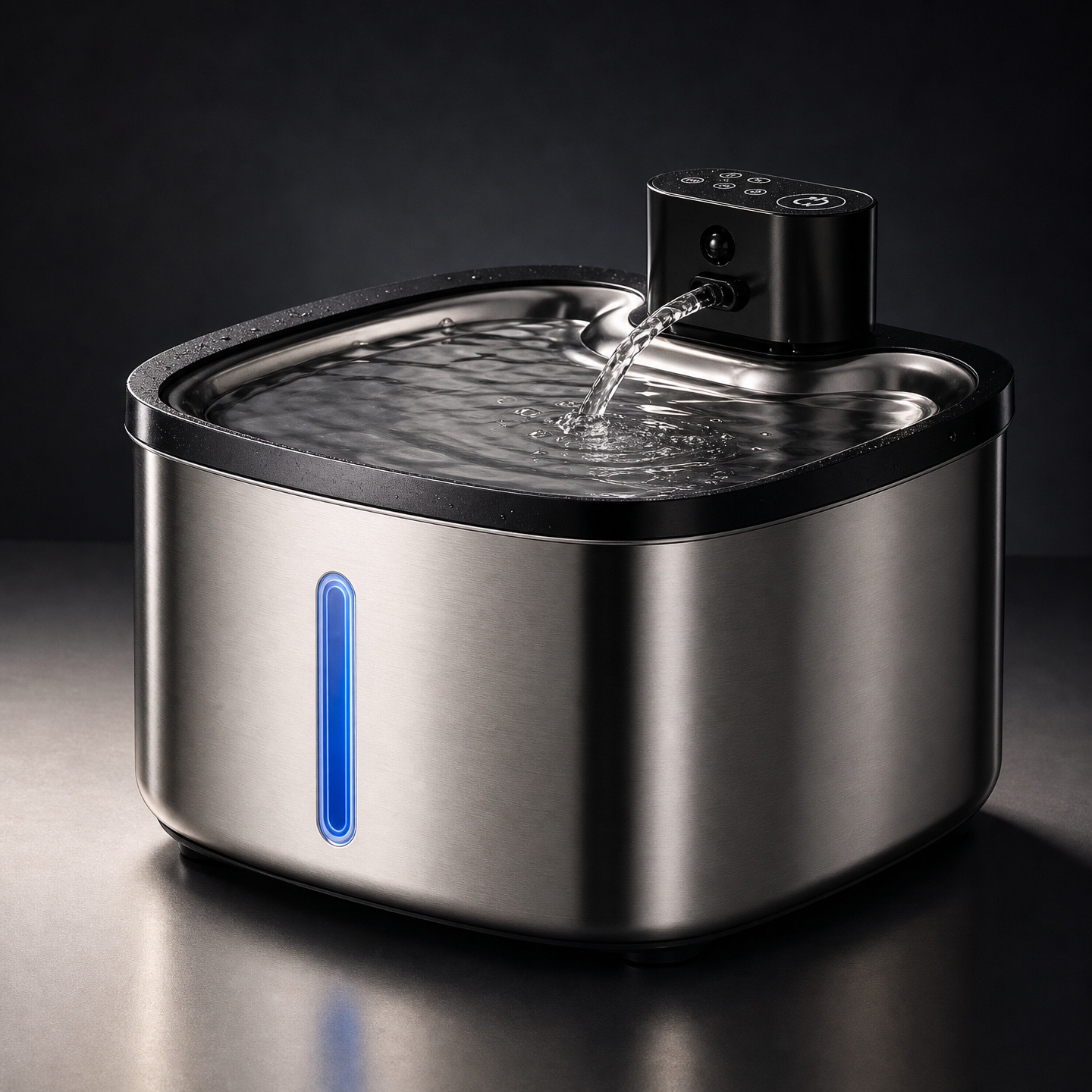 Wireless Smart Pet Water Fountain — 3.5L Stainless Steel with IR Sensor