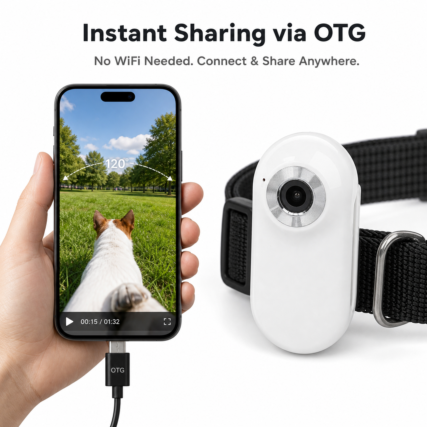Pet POV Collar Camera — See the World Through Your Pet's Eyes