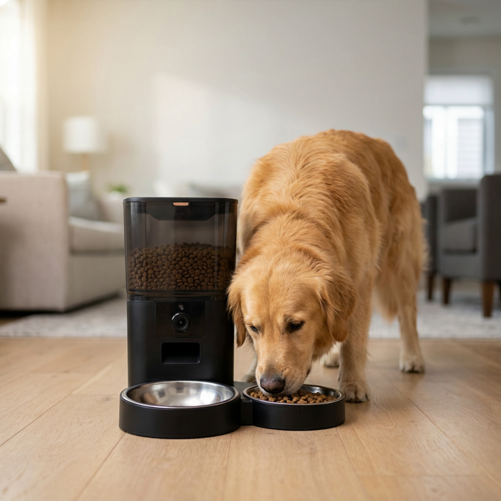 Smart Pet Feeder with 1080P HD Camera — Feed, Watch & Talk to Your Pet from Anywhere